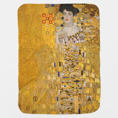 Gustav Klimt _ Portrait of Adele Bloch_Bauer I Baby Blanket