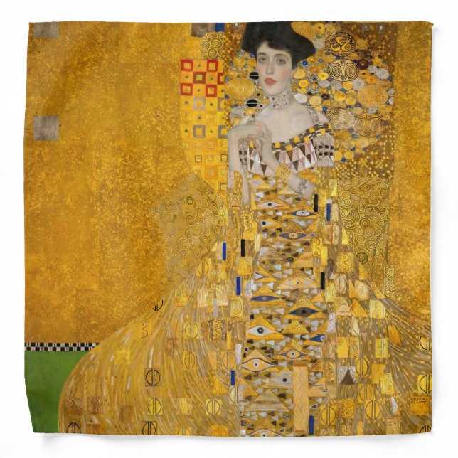 Gustav Klimt - Portrait of Adele Bloch-Bauer I Bandana (Front)