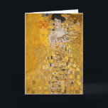Gustav Klimt - Portrait of Adele Bloch-Bauer I Card<br><div class="desc">Portrait of Adele Bloch-Bauer I - Gustav Klimt,  Oil on Canvas,  1907</div>