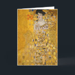 Gustav Klimt - Portrait of Adele Bloch-Bauer I Card<br><div class="desc">Portrait of Adele Bloch-Bauer I - Gustav Klimt,  Oil on Canvas,  1907</div>