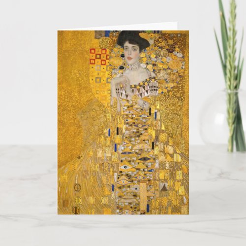 Gustav Klimt _ Portrait of Adele Bloch_Bauer I Card