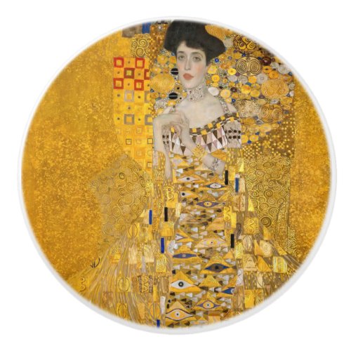 Gustav Klimt _ Portrait of Adele Bloch_Bauer I Ceramic Knob