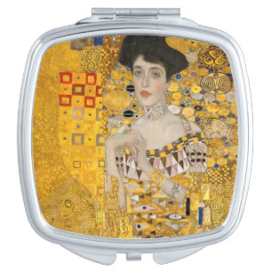 Gustav Klimt - Portrait of Adele Bloch-Bauer I Compact Mirror