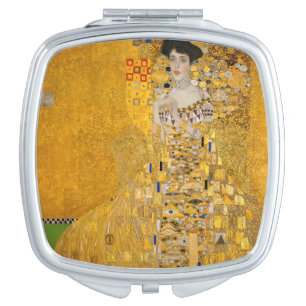 Gustav Klimt - Portrait of Adele Bloch-Bauer I Compact Mirror
