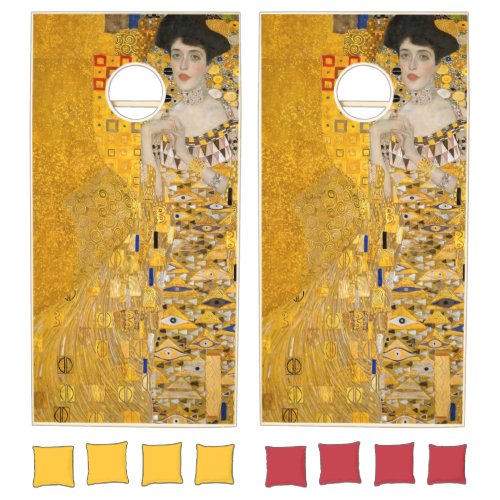 Gustav Klimt _ Portrait of Adele Bloch_Bauer I Cornhole Set