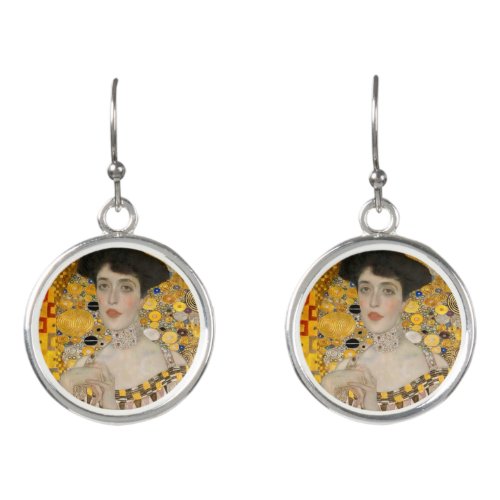 Gustav Klimt _ Portrait of Adele Bloch_Bauer I Earrings