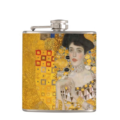 Gustav Klimt _ Portrait of Adele Bloch_Bauer I Flask