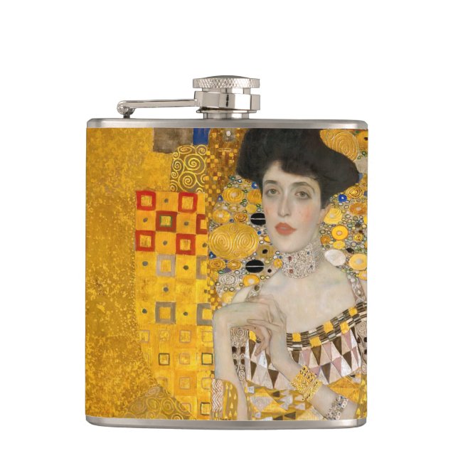 Gustav Klimt - Portrait of Adele Bloch-Bauer I Flask (Front)
