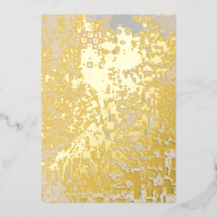 Gustav Klimt - Portrait of Adele Bloch-Bauer I Foil Holiday Card