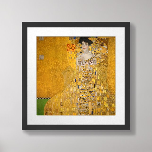 Gustav Klimt - Portrait of Adele Bloch-Bauer I Framed Art (Framed Front)