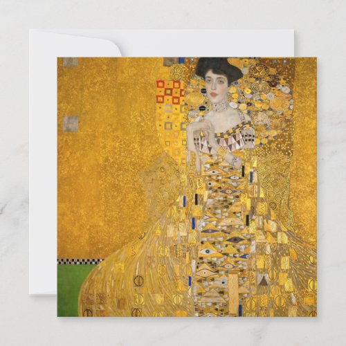 Gustav Klimt _ Portrait of Adele Bloch_Bauer I Invitation