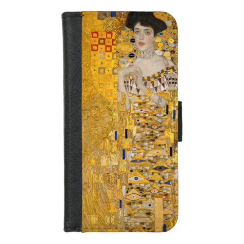 Gustav Klimt _ Portrait of Adele Bloch_Bauer I iPhone 87 Wallet Case