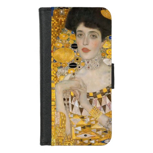 Gustav Klimt _ Portrait of Adele Bloch_Bauer I iPhone 87 Wallet Case