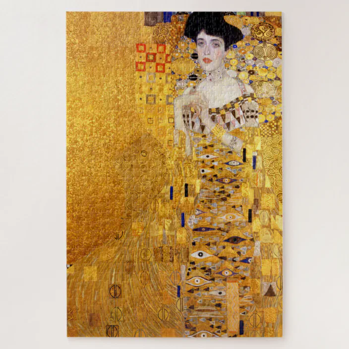 Gustav Klimt Portrait Of Adele Bloch Bauer I Jigsaw Puzzle Zazzle Com