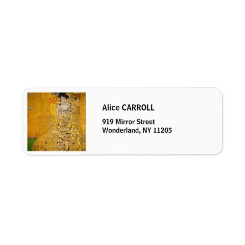Gustav Klimt _ Portrait of Adele Bloch_Bauer I Label