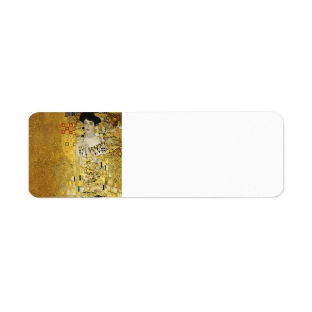 Gustav Klimt- Portrait of Adele Bloch-Bauer I Label (Front)