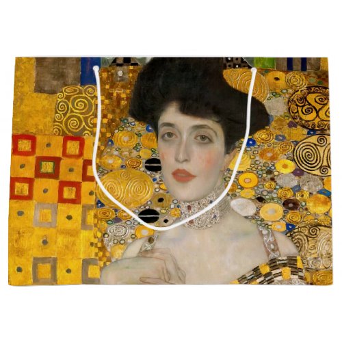 Gustav Klimt _ Portrait of Adele Bloch_Bauer I Large Gift Bag