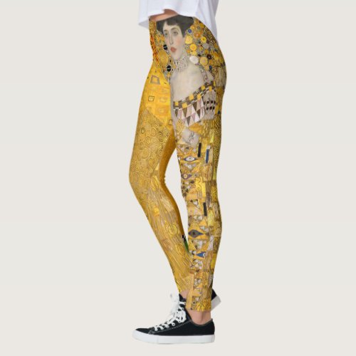 Gustav Klimt _ Portrait of Adele Bloch_Bauer I Leggings