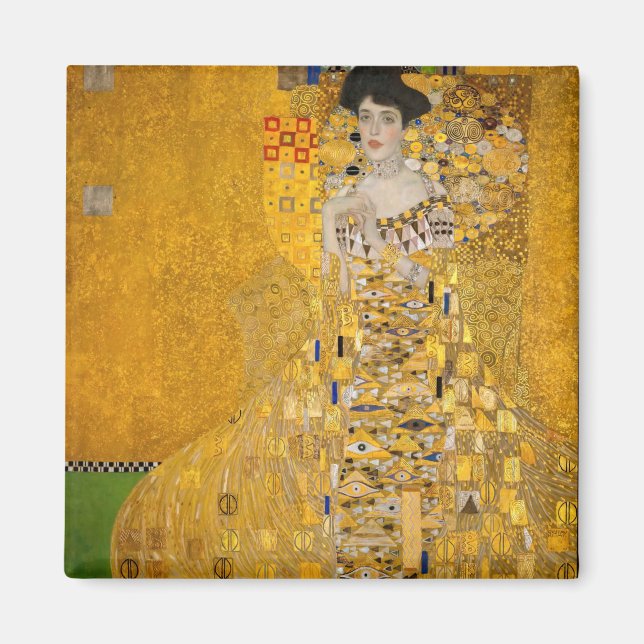 Gustav Klimt - Portrait of Adele Bloch-Bauer I Magnet (Front)