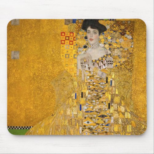 Gustav Klimt _ Portrait of Adele Bloch_Bauer I Mouse Pad