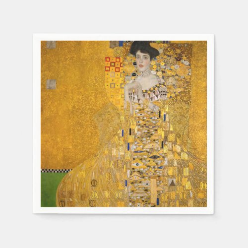 Gustav Klimt _ Portrait of Adele Bloch_Bauer I Napkins