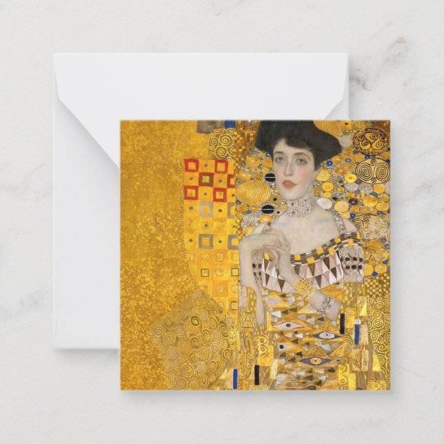 Gustav Klimt - Portrait of Adele Bloch-Bauer I Note Card (Front)