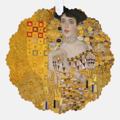 Gustav Klimt _ Portrait of Adele Bloch_Bauer I Ornament Card
