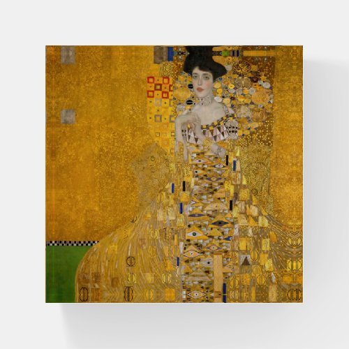 Gustav Klimt _ Portrait of Adele Bloch_Bauer I Paperweight