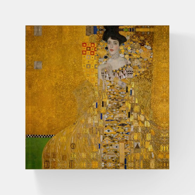 Gustav Klimt - Portrait of Adele Bloch-Bauer I Paperweight (Front)