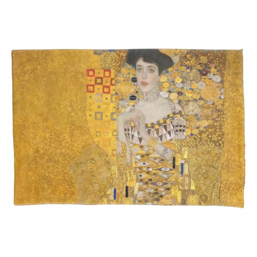 Gustav Klimt _ Portrait of Adele Bloch_Bauer I Pillow Case