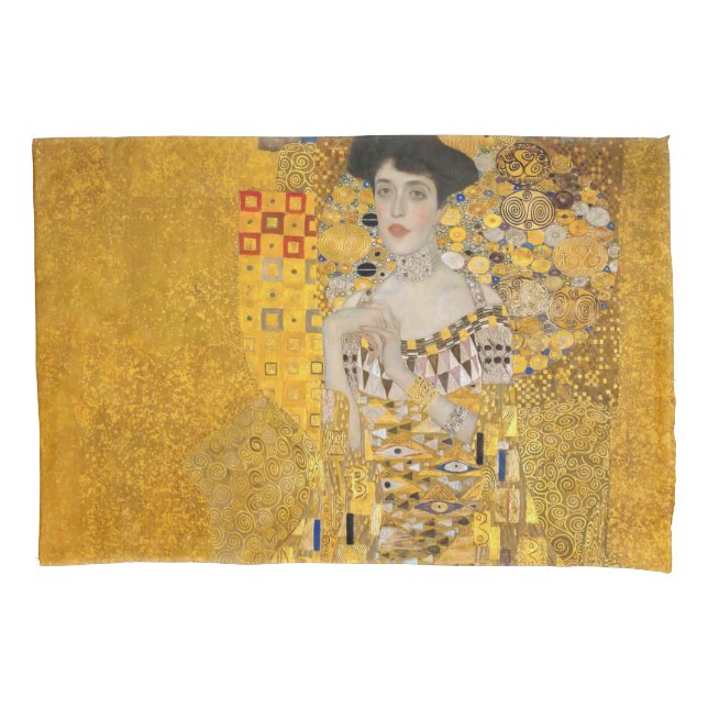 Gustav Klimt - Portrait of Adele Bloch-Bauer I Pillow Case (Front)