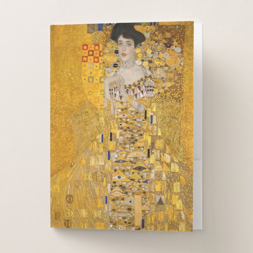 Gustav Klimt _ Portrait of Adele Bloch_Bauer I Pocket Folder