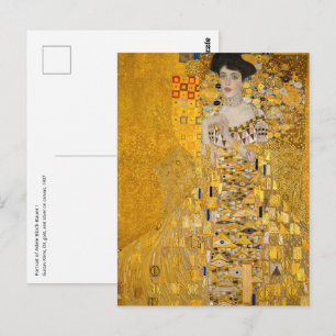 Gustav Klimt - Portrait of Adele Bloch-Bauer I Postcard