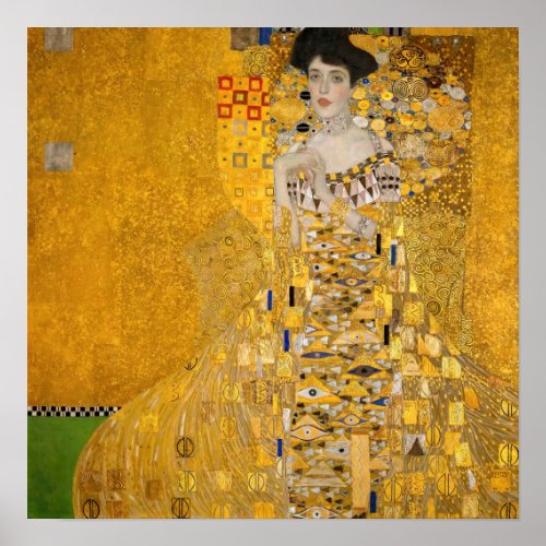 Gustav Klimt _ Portrait of Adele Bloch_Bauer I Poster