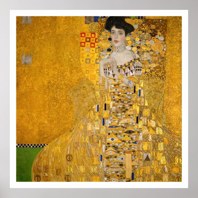 Gustav Klimt - Portrait of Adele Bloch-Bauer I Poster (Front)