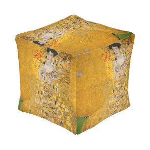 Gustav Klimt - Portrait of Adele Bloch-Bauer I Pouf