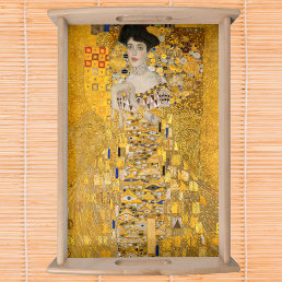 Gustav Klimt - Portrait of Adele Bloch-Bauer I Serving Tray