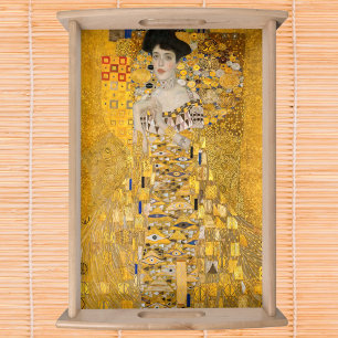 Gustav Klimt - Portrait of Adele Bloch-Bauer I Serving Tray