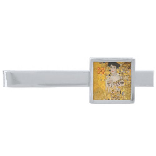 Gustav Klimt _ Portrait of Adele Bloch_Bauer I Silver Finish Tie Bar