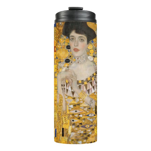 Gustav Klimt - Portrait of Adele Bloch-Bauer I Thermal Tumbler (Front)