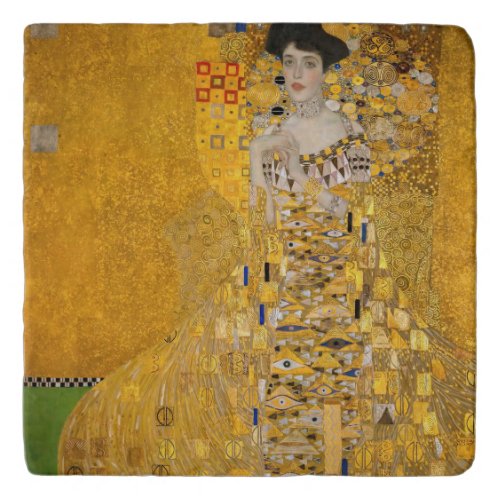 Gustav Klimt _ Portrait of Adele Bloch_Bauer I Trivet