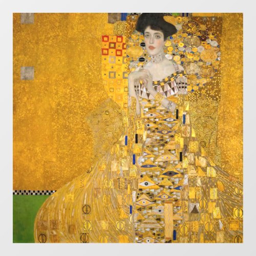 Gustav Klimt _ Portrait of Adele Bloch_Bauer I Window Cling