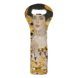 Gustav Klimt - Portrait of Adele Bloch-Bauer I Wine Bag