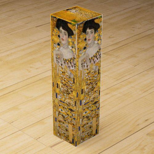Gustav Klimt _ Portrait of Adele Bloch_Bauer I Wine Box