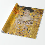 Gustav Klimt - Portrait of Adele Bloch-Bauer I Wrapping Paper<br><div class="desc">Portrait of Adele Bloch-Bauer I - Gustav Klimt,  Oil on Canvas,  1907</div>