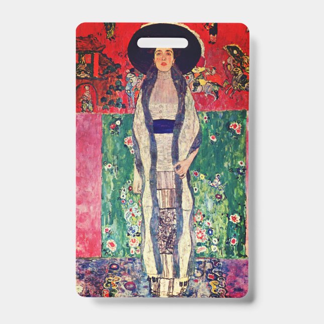 Gustav Klimt Portrait of Adele Bloch-Bauer II Badge (Front)