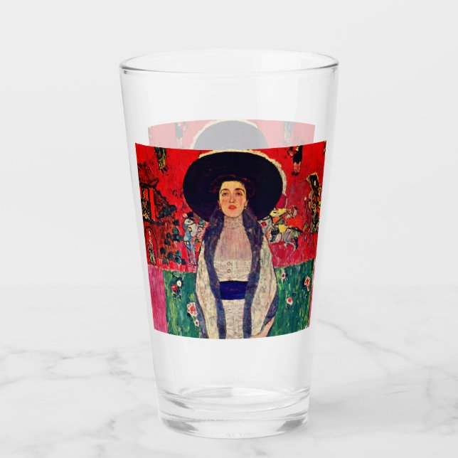 Gustav Klimt Portrait of Adele Bloch-Bauer II Glass (Front)