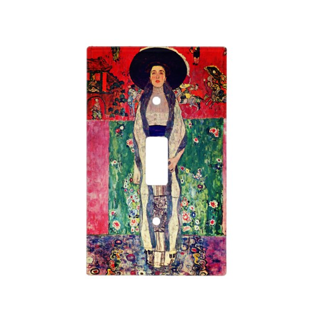 Gustav Klimt Portrait of Adele Bloch-Bauer II Light Switch Cover (Front)