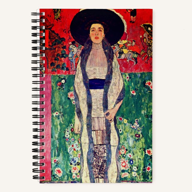 Gustav Klimt Portrait of Adele Bloch-Bauer II Notebook (Front)