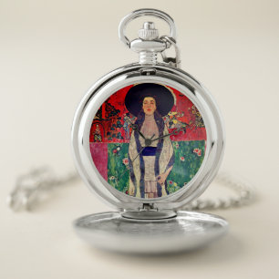Gustav Klimt Portrait of Adele Bloch-Bauer II Pocket Watch